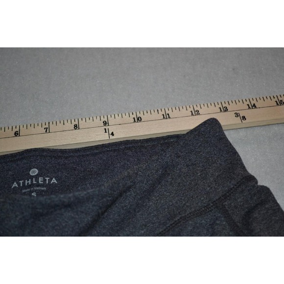 30265 Athleta Gym Pants Leggings Workout Gray Nylon Blend Size Small Womens - Picture 8 of 12